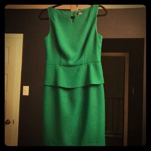 The Limited Green Peplum Dress